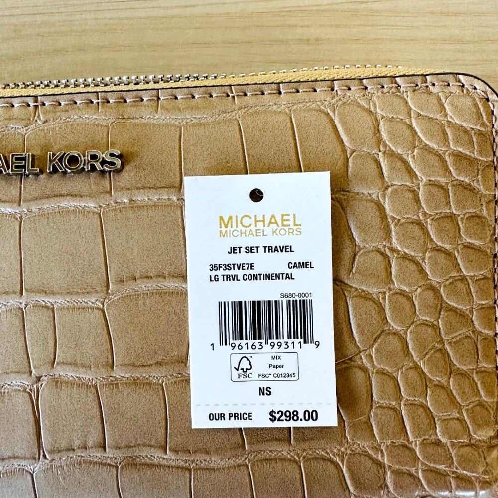 Michael Kors Hamilton Medium Satchel Crossbody Bag/Wallet Option Camel NWT Women - Picture 13 of 13